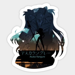 Evangelion Asuka Langley (Rangure) Sticker